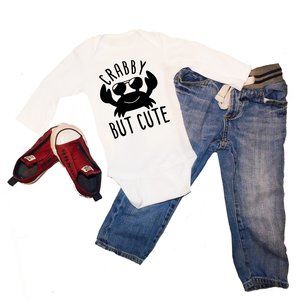 Crabby But Cute - Baby Bodysuit